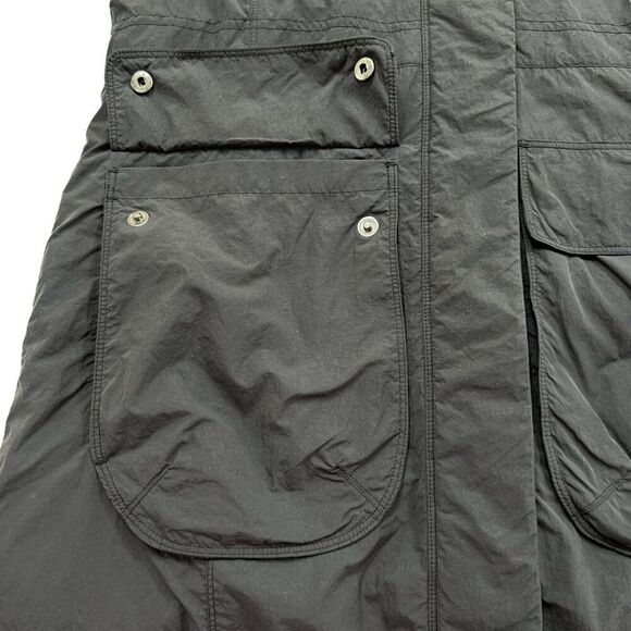 Athleta District Primaloft Faux Fur Hood Jacket Grey Black Size Small - Picture 13 of 15